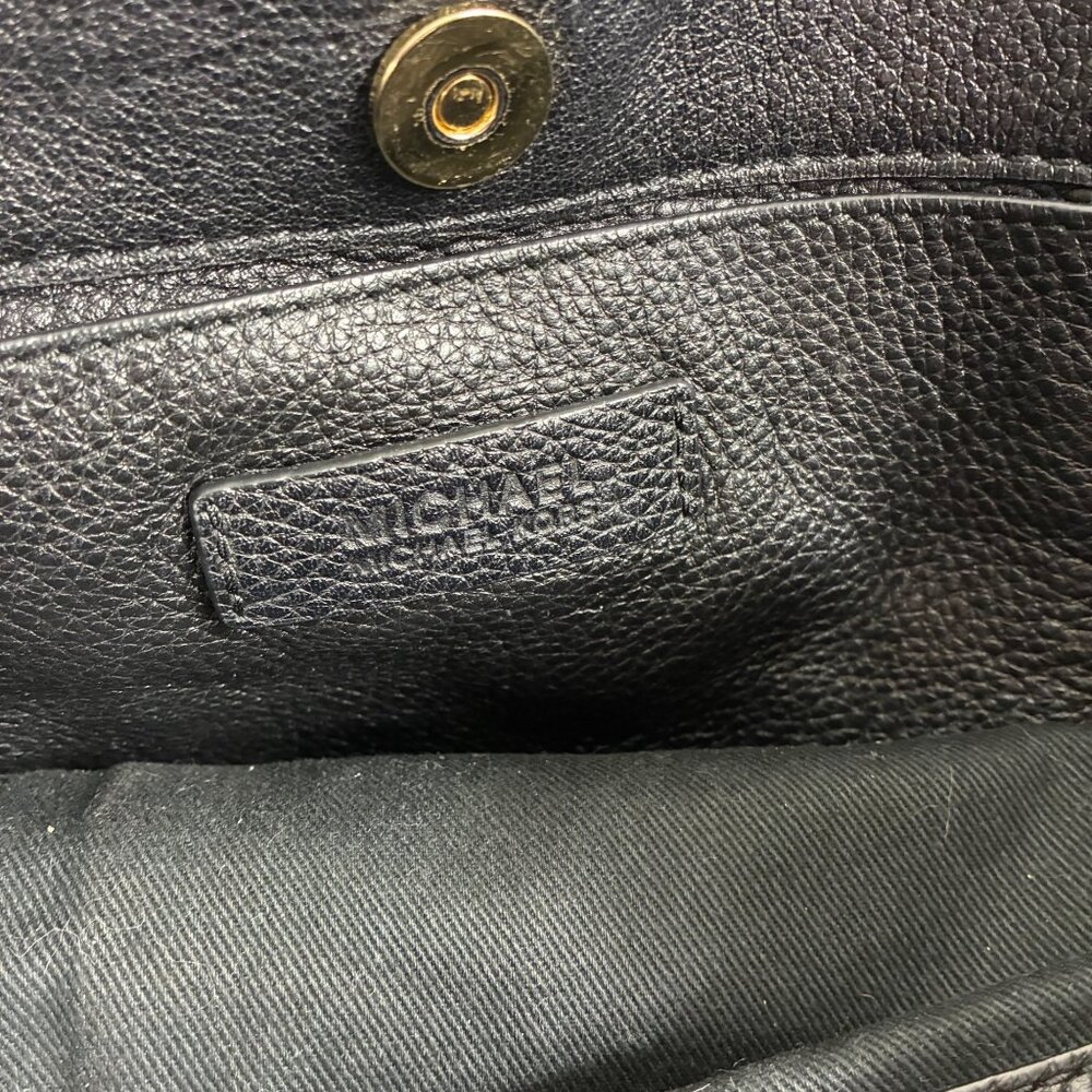 Michael Kors Ashbury Black Pebbled Leather Tote Bag Minimalist - Picture 8 of 10